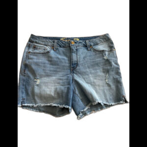 Seven 7 Shorts Women Size 12 High Rise Denim Jean Shorts